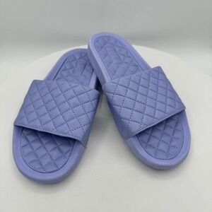 APL Lusso Slide W Women‎ Light Purple Quilted Platform Sandals Size 8